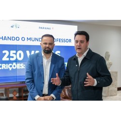 Gov do Paraná lança nova edição do Ganhando o Mundo Professor com 250 vagas